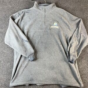 Pittsburgh Panthers Sweater Mens Gray College Fleece Quarter Zip Pullover